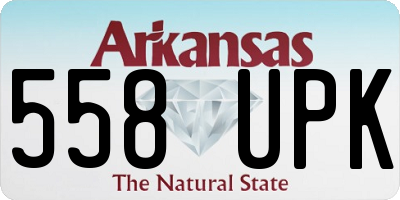 AR license plate 558UPK