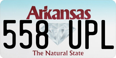 AR license plate 558UPL