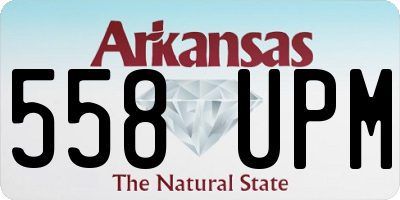 AR license plate 558UPM