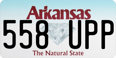 AR license plate 558UPP