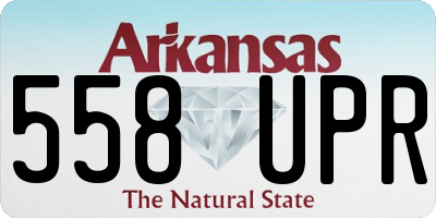 AR license plate 558UPR