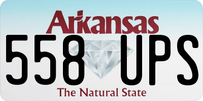 AR license plate 558UPS