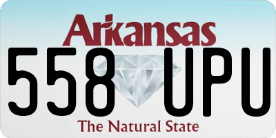 AR license plate 558UPU