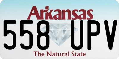 AR license plate 558UPV