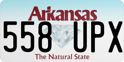 AR license plate 558UPX