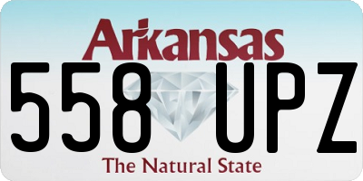 AR license plate 558UPZ