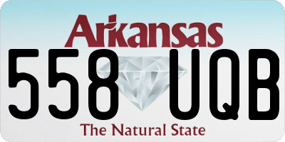 AR license plate 558UQB