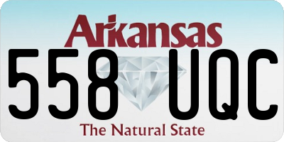 AR license plate 558UQC