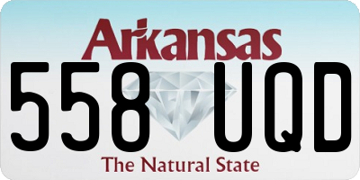 AR license plate 558UQD