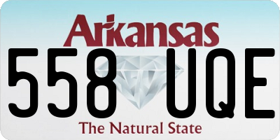 AR license plate 558UQE