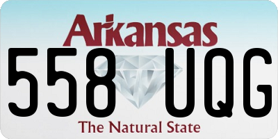 AR license plate 558UQG