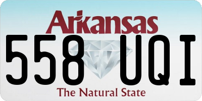 AR license plate 558UQI