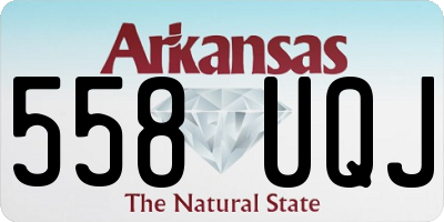 AR license plate 558UQJ