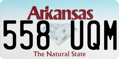 AR license plate 558UQM
