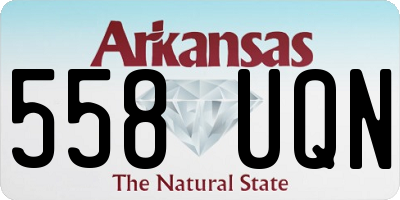 AR license plate 558UQN