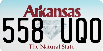 AR license plate 558UQO