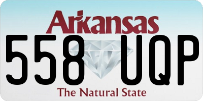 AR license plate 558UQP