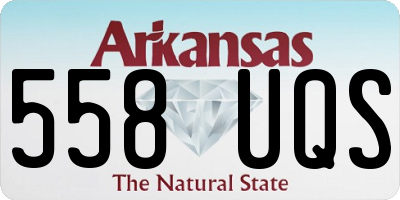AR license plate 558UQS