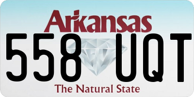 AR license plate 558UQT