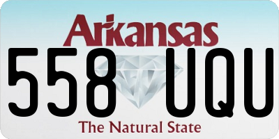 AR license plate 558UQU