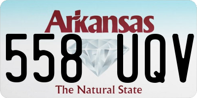 AR license plate 558UQV