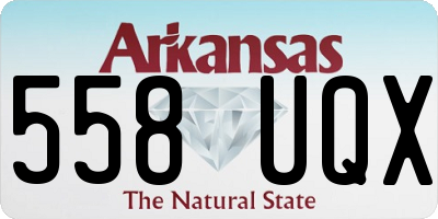 AR license plate 558UQX
