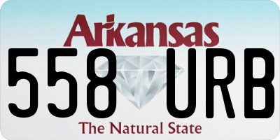 AR license plate 558URB