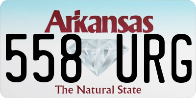 AR license plate 558URG