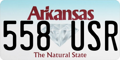 AR license plate 558USR