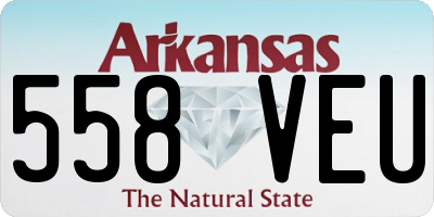 AR license plate 558VEU