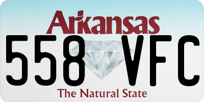 AR license plate 558VFC