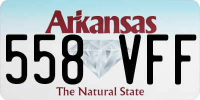 AR license plate 558VFF
