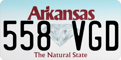 AR license plate 558VGD