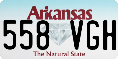 AR license plate 558VGH