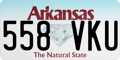 AR license plate 558VKU