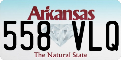 AR license plate 558VLQ