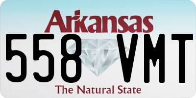 AR license plate 558VMT