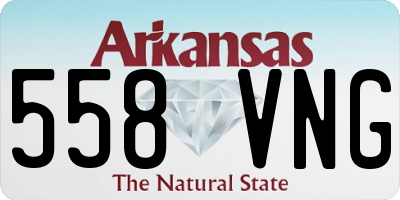 AR license plate 558VNG
