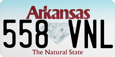 AR license plate 558VNL