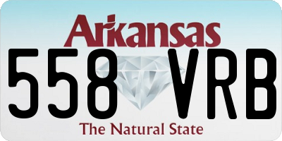 AR license plate 558VRB