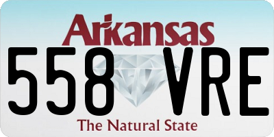 AR license plate 558VRE