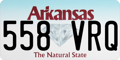 AR license plate 558VRQ