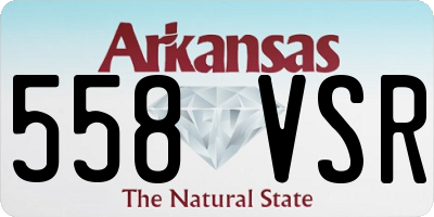 AR license plate 558VSR