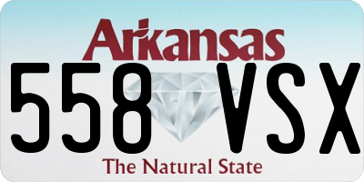 AR license plate 558VSX