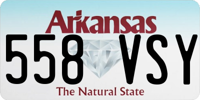 AR license plate 558VSY