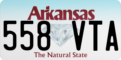 AR license plate 558VTA