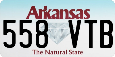 AR license plate 558VTB