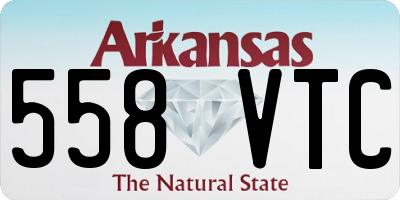 AR license plate 558VTC