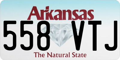 AR license plate 558VTJ