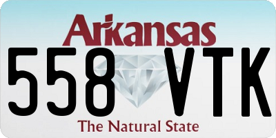 AR license plate 558VTK